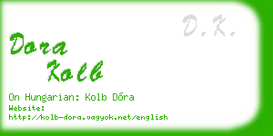 dora kolb business card